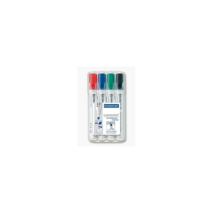 BOITE DE 5 ETUIS 4 MARQUEURS BISEAUTÉE (STAEDTLER)