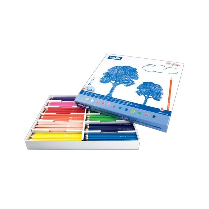PLATEAU 288 CRAYONS DE COULEURS (MILAN)