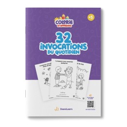 COLORIE ET APPRENDS : 32 INVOCATIONS DU QUOTIDIEN + AUDIO INCLUS (DEENILEARN)
