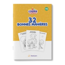 Colorie et Apprends : 32 bonnes manières (DEENILEARN)