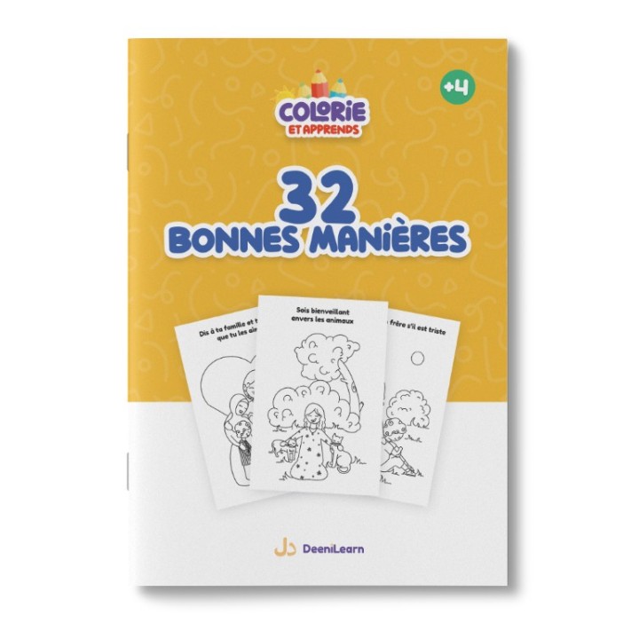 Colorie et Apprends : 32 bonnes manières (DEENILEARN)