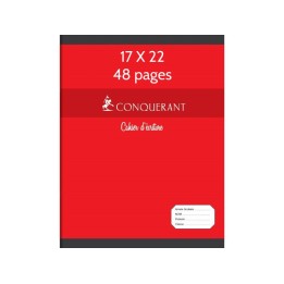 CONQUERANT SEPT Cahier de devoirs, 170 x 220 mm, Seyès 48 pages