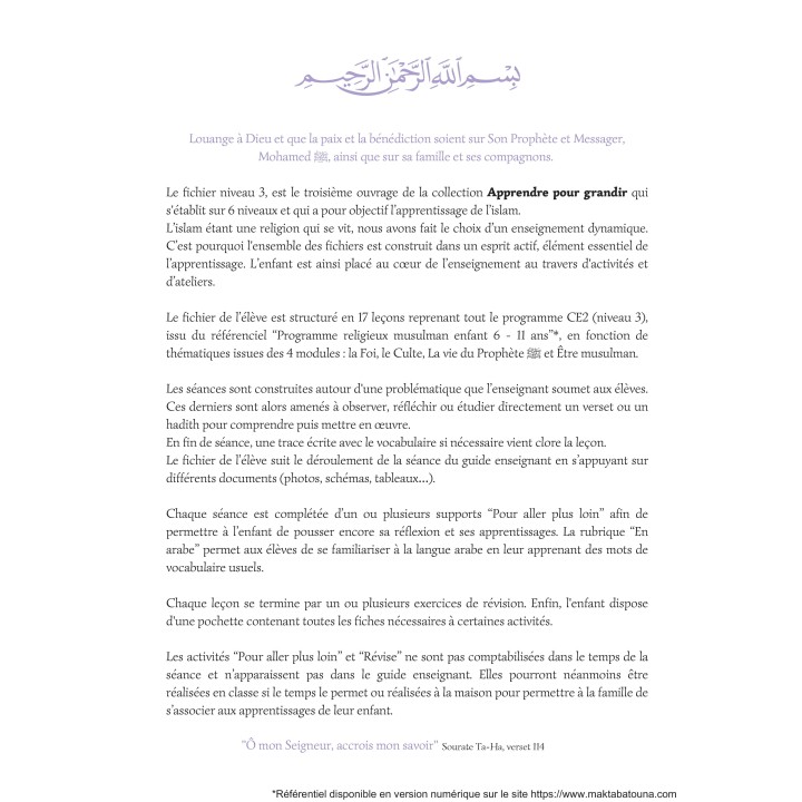 Apprendre pour grandir - Pochette Complète Niveau 3